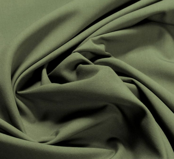 Olive dyed poplin
