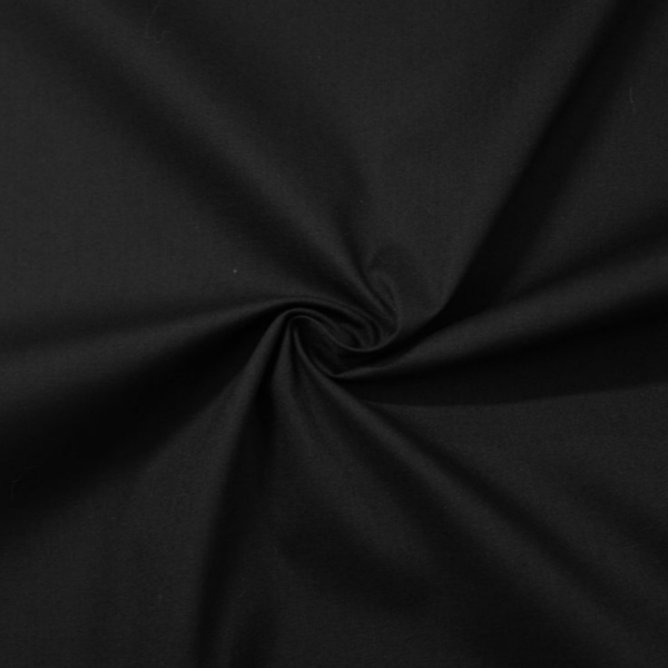 Black Poplin Fabric