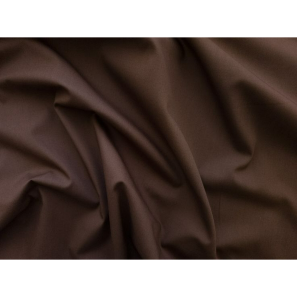dark brown dyed poplin