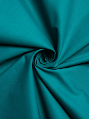 dyed poplin teal