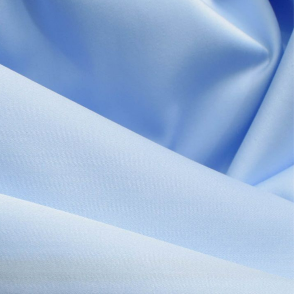 sky blue cotton satin