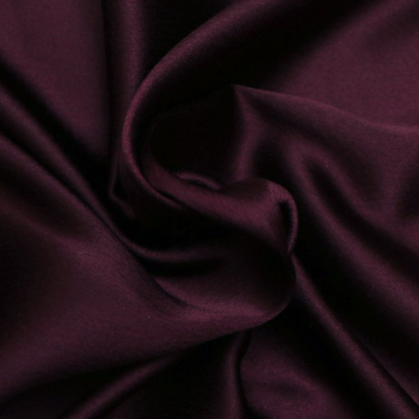 wine cotton satin