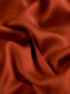 Rust cotton satin