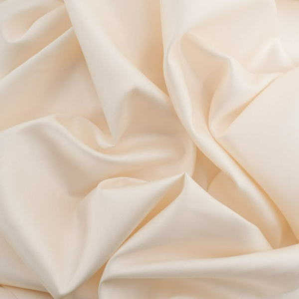 cream cotton satin