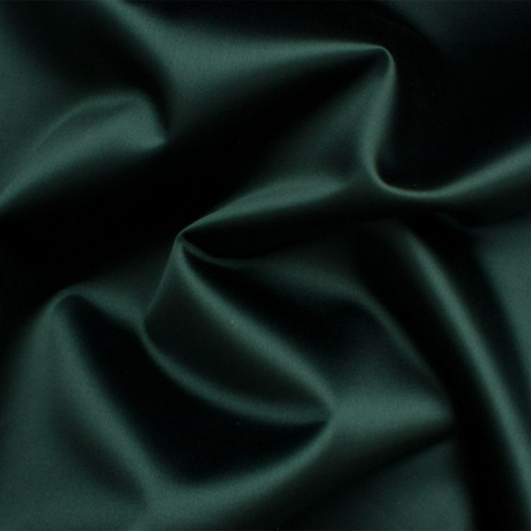 dark green cotton satin
