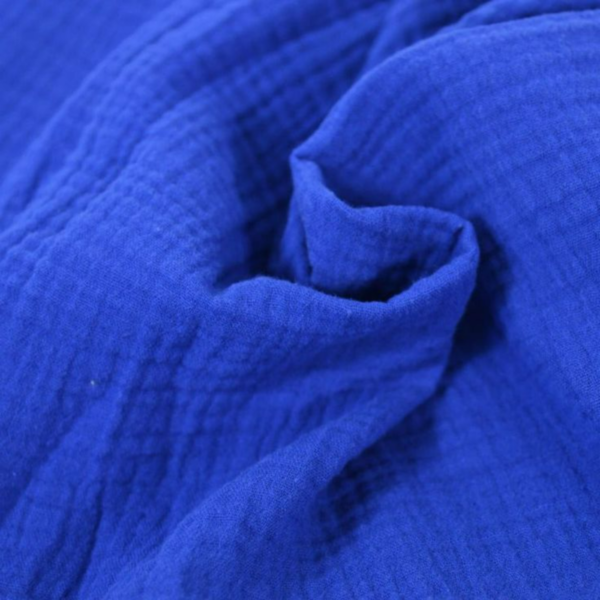 royal blue double gauze