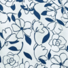 blue floral fabric