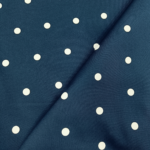 Classic Navy Polka Dot Cotton Print
