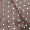 Classic Brown Polka Dot Cotton Print