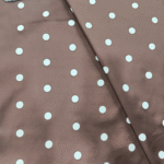 Classic Brown Polka Dot Cotton Print