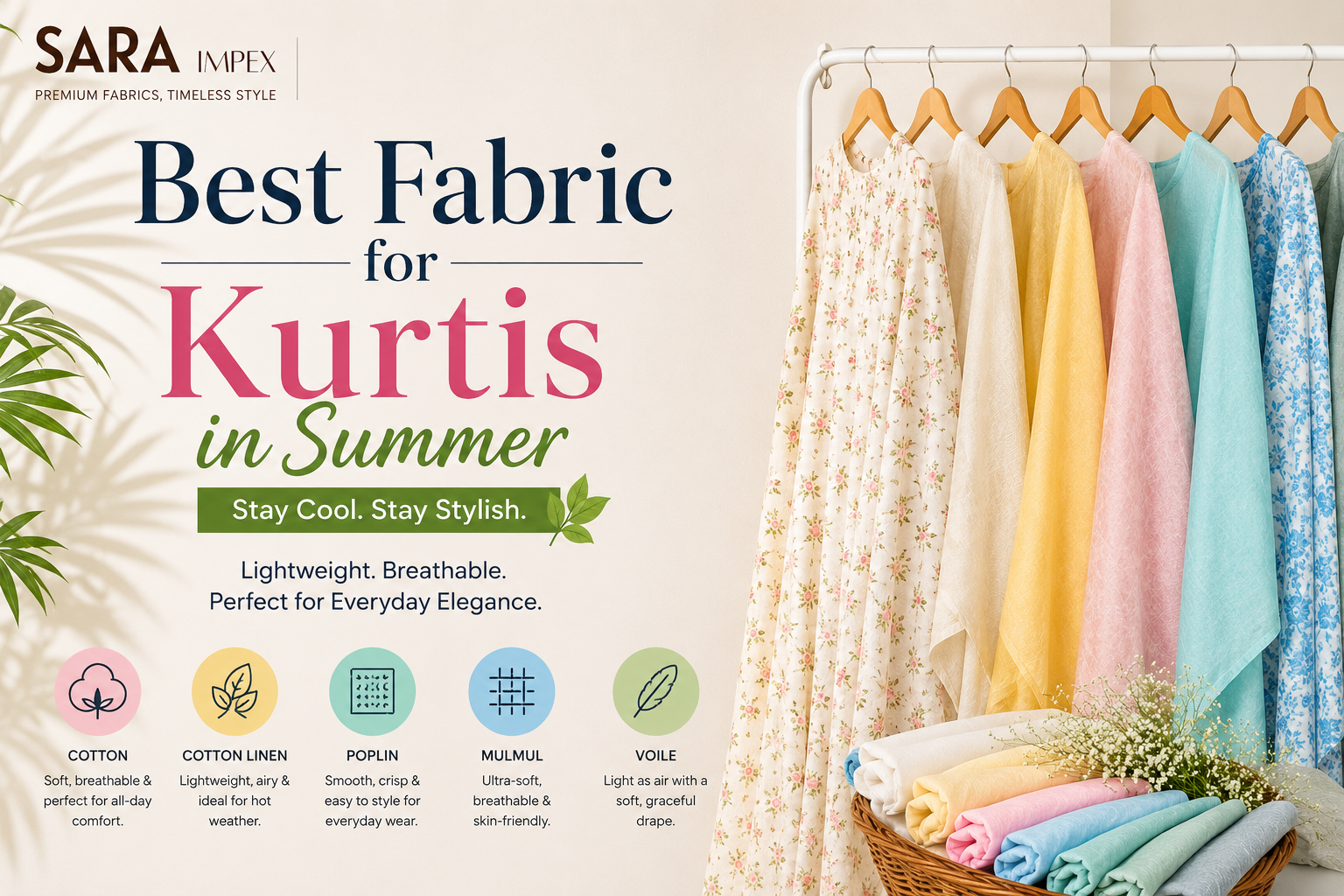 Best Fabric for Kurtis in Summer